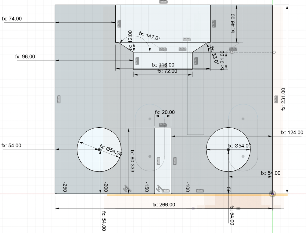 Plan for vertical brace.